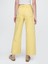 Kadın Sarı High Rise Stride Wide-Leg Ankle Jean Pantolon 3