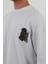 Old Tech-Oversize Tişört | Sırt Baskılı – Minimal Göğüs Desenli Unisex Tshirt 2