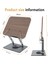 HT-907 Metal Ahşap Kitap Okuma Standı 360 Dönebilen Katlanabilir Masaüstü Rahle Laptop Standı Tablet 3