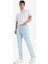 Yeni Sezon %100 Pamuk 90's Slim Fit Dar Kalıp Yüksek Bel Dar Paça Jean Pantolon 2