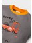 Yeni Sezon Erkek Bebek Pijama Takımı Araç Baskılı Uzun Kollu Üst Beli Lastikli Uzun Alt 3