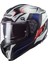 Challenger C Karbon Alloy Beyaz-Mavi-Kırmızı Kask 1