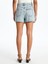 Yeni Sezon Standart Fit Kadin Jean Sort Etek - S5DN15Z8 4