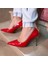 Kırmızı Rugan Stiletto 1