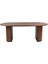 Zeno Oval Ahşap Bohem Yemek Masası 90X180 2