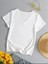 2li Kadın V Yaka T-Shirt Günlük Rahat Tişört 6