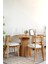 Acantus Natural Ahşap Yemek Masası 110X110 5