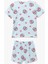 Yeni Sezon Pamuklu Baskılı Kısa Kollu Kadın Şortlu Pijama Takımı 4