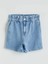 Yeni Sezon Beli Lastikli Kadin Jean Sort - S5PQ68Z8 5