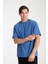 Erkek Pamuk Bisiklet Yaka Oversize T-Shirt - Yazlık Rahat ve Trendy Tarz 5