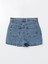 Yeni Sezon Standart Fit Kadin Jean Sort Etek - S53991Z8 2