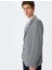 Yeni Sezon Cep Detaylı Pamuk Karışımlı Mono Yaka Slim Fit Blazer Ceket 2