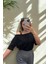 Kadın Düşük Omuz Kayık Yaka Oversize T-Shirt 3