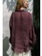 Lyra Oversize Bordo Gömlek 5