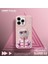iPhone 15 3D Gerçek Nakış Işleme Kabartmalı Kedi Fermuar Mont Gözlük Detaylı Cool Glasses 2.0 White Rich And Beauty Kılıf 3