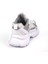 Kadın Beyaz Gümüş Hafif Fileli Günlük Rahat Sneaker Spor Ayakkabı 4