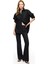 Siyah Dellas Slim Fit Yüksek Bel Pantolon 1