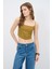 Nakış Detaylı Askılı Crop Bluz Olive 11544921000 1