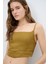 Nakış Detaylı Askılı Crop Bluz Olive 11544921000 2