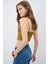 Nakış Detaylı Askılı Crop Bluz Olive 11544921000 5