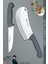 Sürmene Silver Serisi Gri Sap Mutfak Bıçak Bıçağı Pizza Salata Börek Bıçağı 2 Li Set ( Srm-06 ) 1