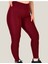 Büyük Beden Tayt Dalgıç Kumaş Yüksek Bel ( Bordo, 4xl) 3