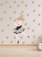 Bebek, Çocuk Odası Gri, Siyah Elbiseli Balerin Set Cam Duvar Sticker 1