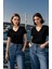 2li Kadın V Yaka T-Shirt Günlük Rahat Tişört 1