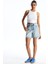 Yeni Sezon Dar Fit Yirtik Detayli Kadin Jean Sort - S5HD10Z8 2