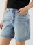 Yeni Sezon Dar Fit Yirtik Detayli Kadin Jean Sort - S5HD10Z8 5