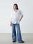 Yeni Sezon Oversize Keten Karisimli Kadin Gomlek - S5I327Z8 2