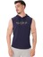 Icon Kapüşonlu Kolsuz T-Shirt Lacivert 1