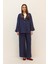 Yeni Sezon Wide Leg Krinkıl Kumaş Geniş Paça Palazzo Pantolon 2