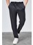 Erkek Antrasit Relaxed Fit Yandan Cepli Beli Lastikli Bağcıklı Duble Paça Jogger Pantolon BOLT-1995 3