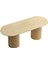 Sierra Iskandinav Oval Ahşap Bohem Masa 90X180 5