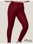 Toparlayıcı Yüksek Bel Kadın Günlük Spor Rahat Parlak Tayt ( Bordo, Xl ) 1