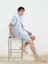 Yeni Sezon Rahat Kalip Muslin Erkek Sort - S5ER30Z8 1