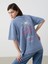 Yeni Sezon Bisiklet Yaka Baskili Oversize Kadin Tisort - S5DJ08Z8 1