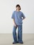 Yeni Sezon Bisiklet Yaka Baskili Oversize Kadin Tisort - S5DJ08Z8 2