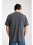 Erkek Pamuk Bisiklet Yaka Oversize T-Shirt - Yazlık Rahat ve Trendy Tarz 2