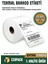 Thermal Barcod Etiket 350 Adet 100X150MM Beyaz, Tüm Termal Barkod Cihaz Platform Uyumlu 1