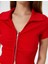 Yeni Sezon Fermuarlı Polo Tişört Kısa Kollu Slim Fit Pamuklu Ribanalı 5