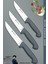 Sürmene Silver Serisi Gri Sap Mutfak Bıçak Seti Et Ekmek Sebze Bıçağı 3 Lü Set ( Srm-04) 1