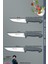 Sürmene Silver Serisi Gri Sap Mutfak Bıçak Seti Et Ekmek Sebze Bıçağı 3 Lü Set ( Srm-04) 2
