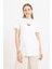 Beyaz-Kısa Kollu Nakış Detaylı Süprem Tshirt 1