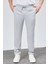 Erkek Gri Relaxed Fit Yandan Cepli Beli Lastikli Bağcıklı Duble Paça Jogger Pantolon BOLT-1998 3