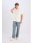 Yeni Sezon %100 Pamuk Baggy Fit Geniş Kalıp Normal Bel Geniş Paça Jean Yıkamalı Pantolon 4