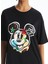 Yeni Sezon Bisiklet Yaka Mickey Mouse Baskili Kadin Tisort - S5GV17Z8 3