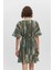P15084 Desenli Fırfırlı Kısa Kimono 2