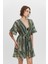 P15084 Desenli Fırfırlı Kısa Kimono 3
